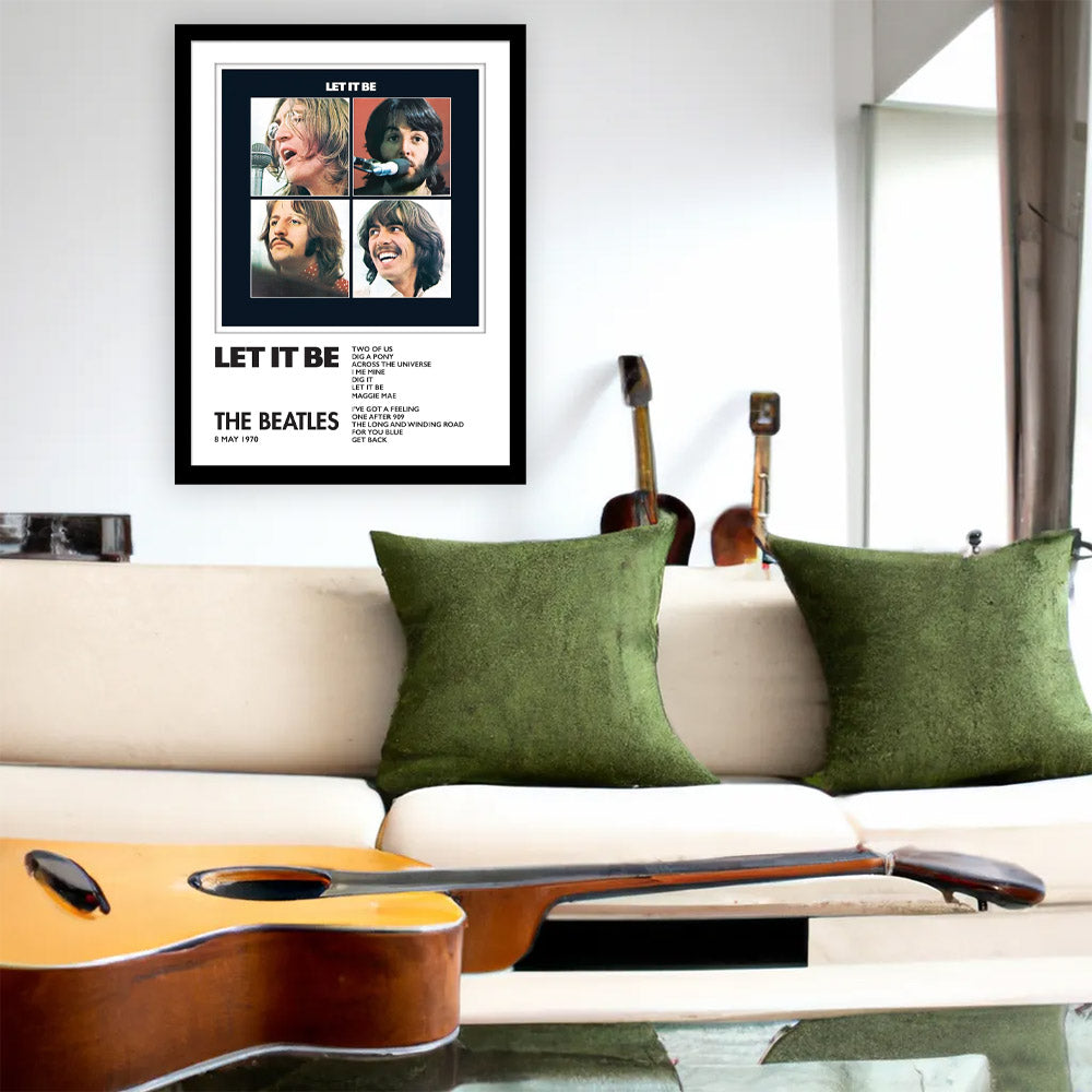 THE BEATLES ビートルズ (結成 65周年 ) - Let It Be / インテリア額 【公式 / オフィシャル】