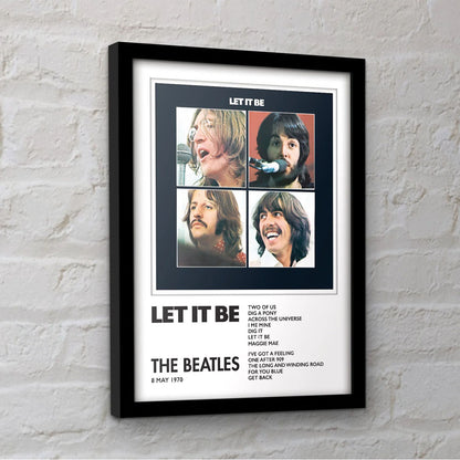 THE BEATLES ビートルズ (結成 65周年 ) - Let It Be / インテリア額 【公式 / オフィシャル】