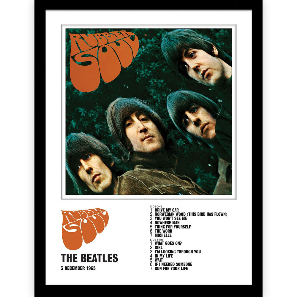 THE BEATLES ビートルズ (結成 65周年 ) - Rubber Soul / インテリア額 【公式 / オフィシャル】