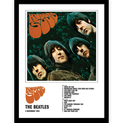 THE BEATLES ビートルズ (結成 65周年 ) - Rubber Soul / インテリア額 【公式 / オフィシャル】