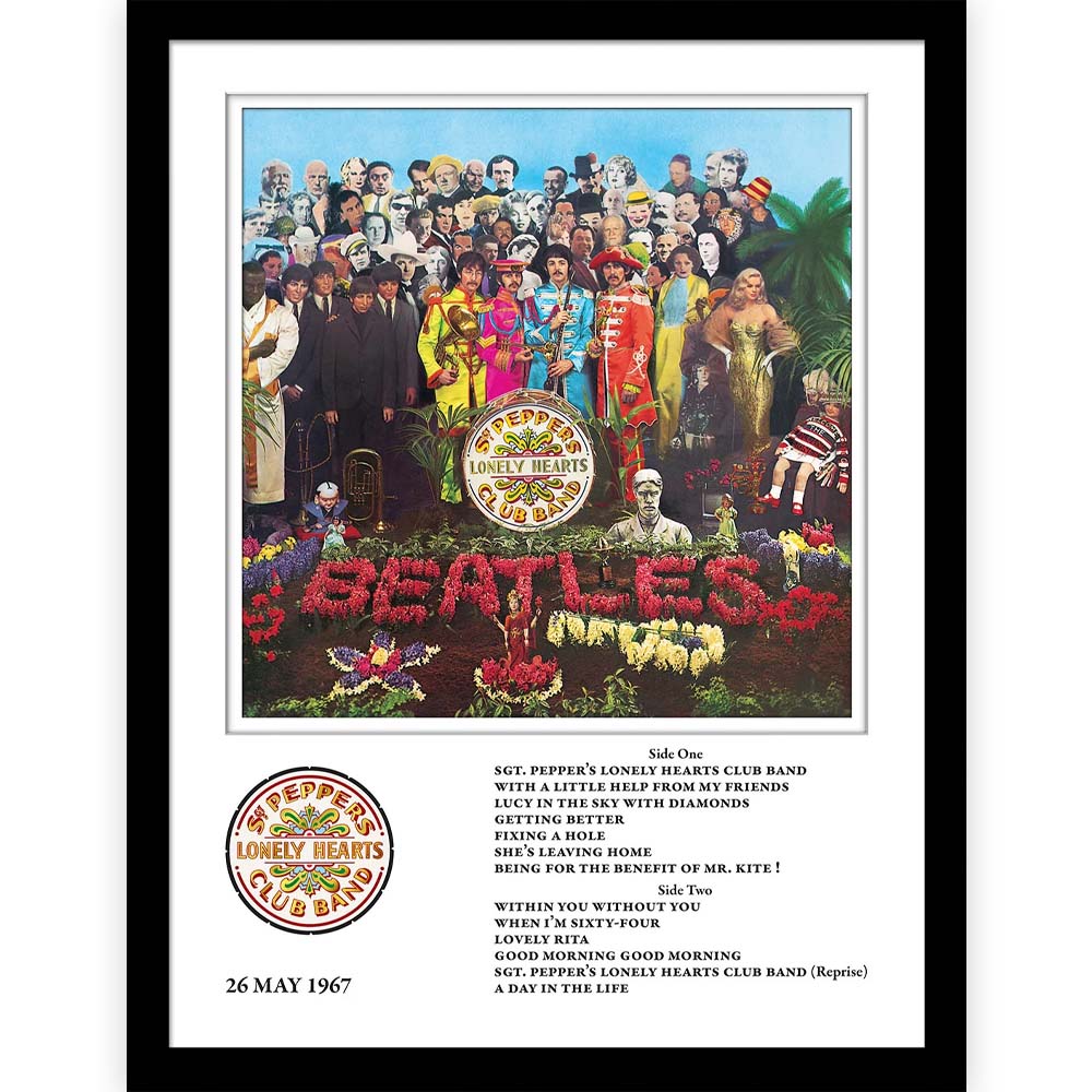 THE BEATLES ビートルズ (結成 65周年 ) - Sgt Pepper / インテリア額 【公式 / オフィシャル】