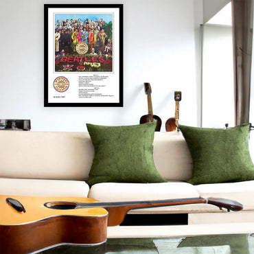 THE BEATLES ビートルズ (結成 65周年 ) - Sgt Pepper / インテリア額 【公式 / オフィシャル】