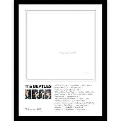 THE BEATLES ビートルズ (結成 65周年 ) - White Album / インテリア額 【公式 / オフィシャル】