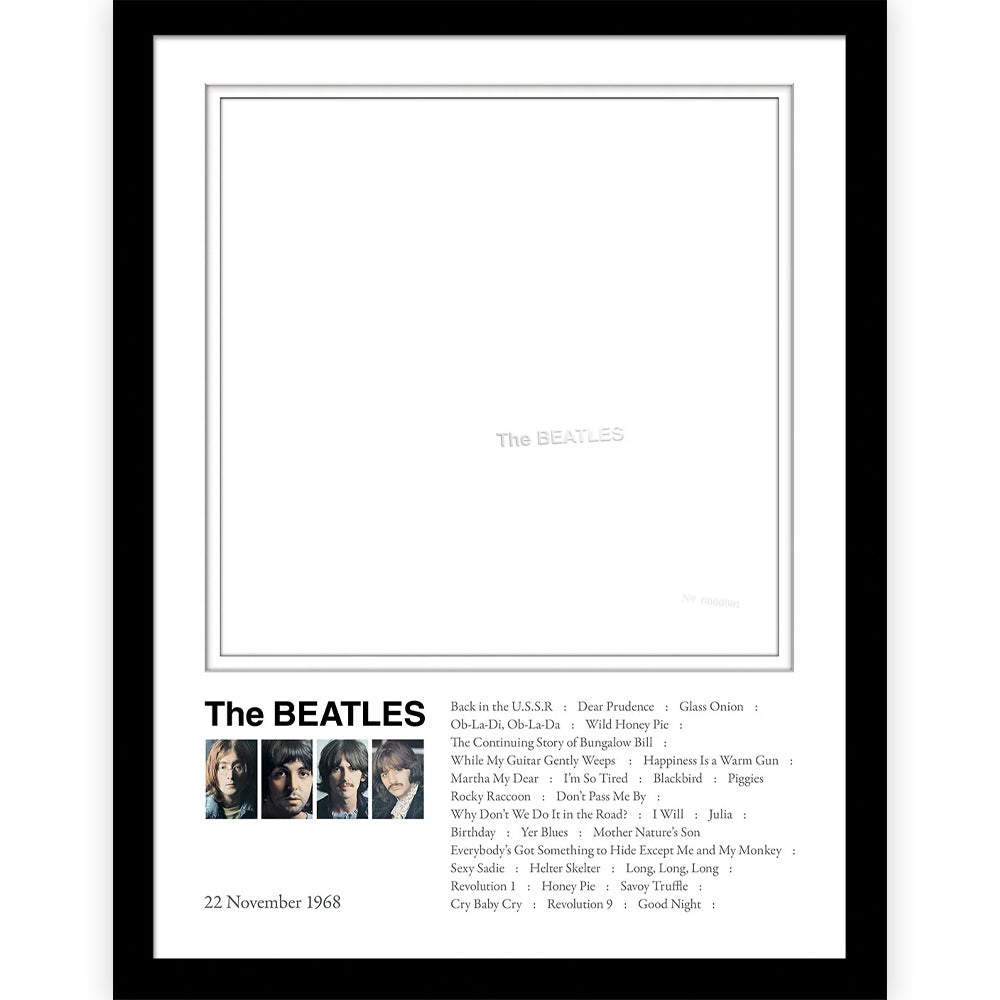 THE BEATLES ビートルズ (結成 65周年 ) - White Album / インテリア額 【公式 / オフィシャル】