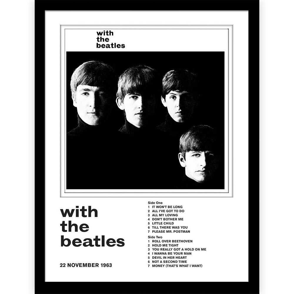 THE BEATLES ビートルズ (結成 65周年 ) - With The Beatles / インテリア額 【公式 / オフィシャル】