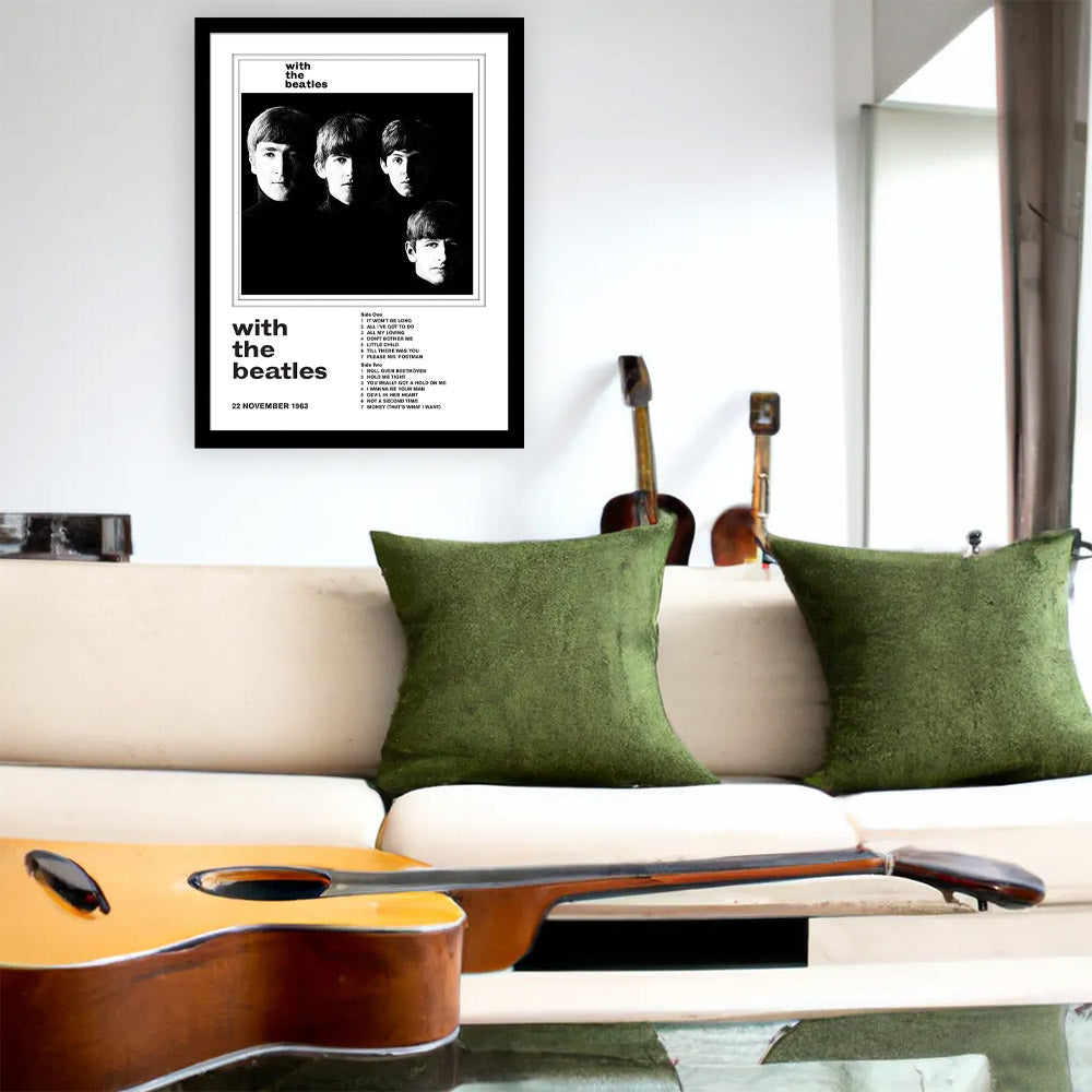 THE BEATLES ビートルズ (結成 65周年 ) - With The Beatles / インテリア額 【公式 / オフィシャル】
