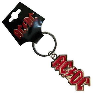 AC/DC エーシーディーシー (Back in Black 45周年 ) - Logo / キーホルダー 【公式 / オフィシャル】