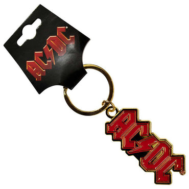 AC/DC エーシーディーシー (Back in Black 45周年 ) - Logo Gold / キーホルダー