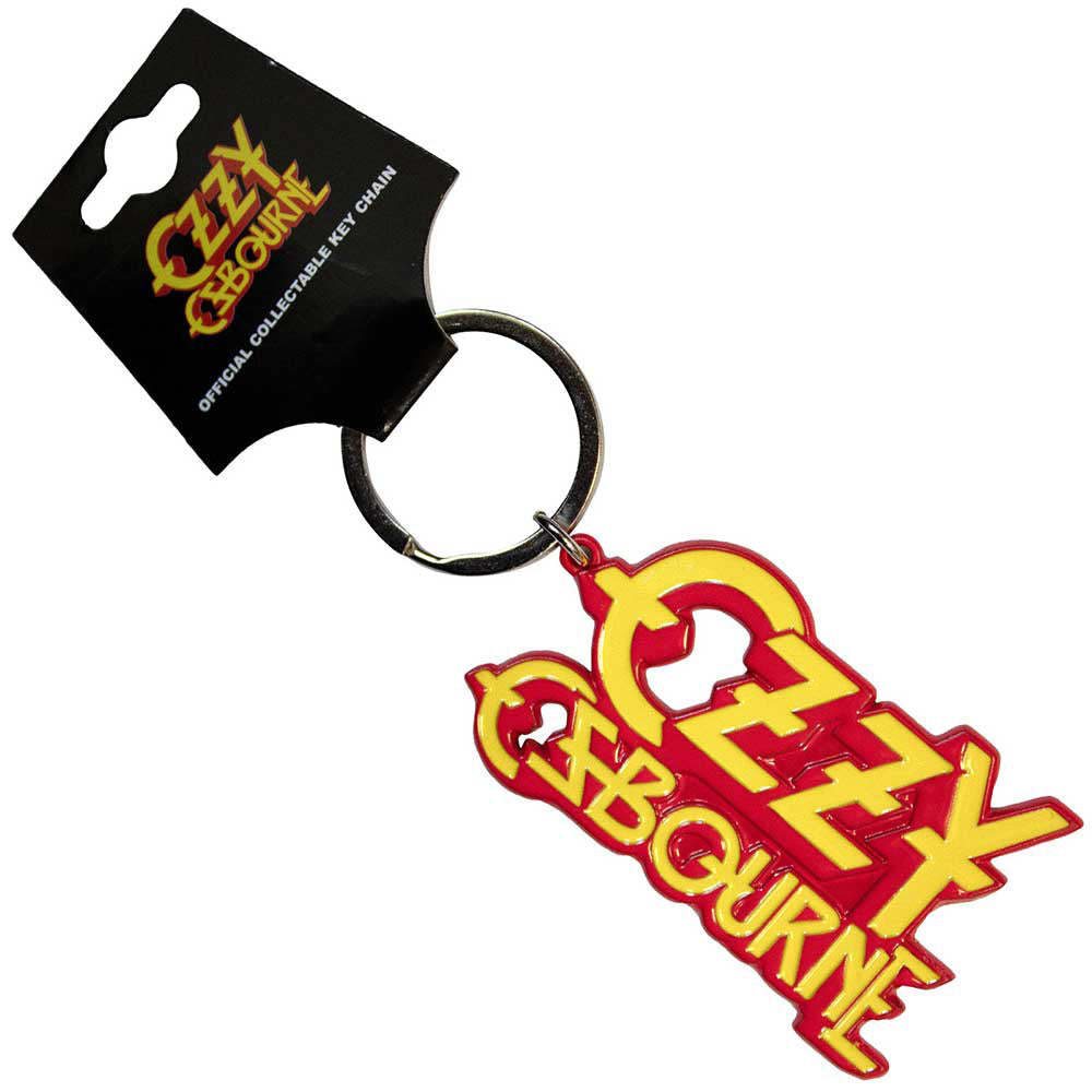 【予約商品】 OZZY OSBOURNE オジーオズボーン (追悼 ) - Stacked Logo / キーホルダー 【公式 / オフィシャル】