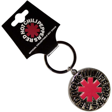 RED HOT CHILI PEPPERS レッドホットチリペッパーズ (来日 35周年 ) - Asterisk Logo Silver / キーホルダー 【公式 / オフィシャル】