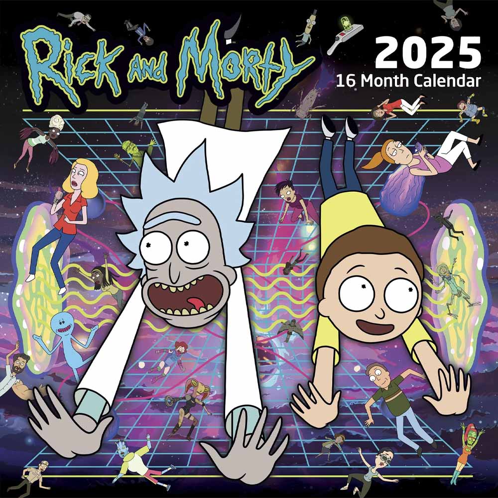 【廃番ラスト販売/特別価格】RICK AND MORTY リックアンドモーティ - CALENDAR 2025 / カレンダー・ダイアリー 【公式 / オフィシャル】