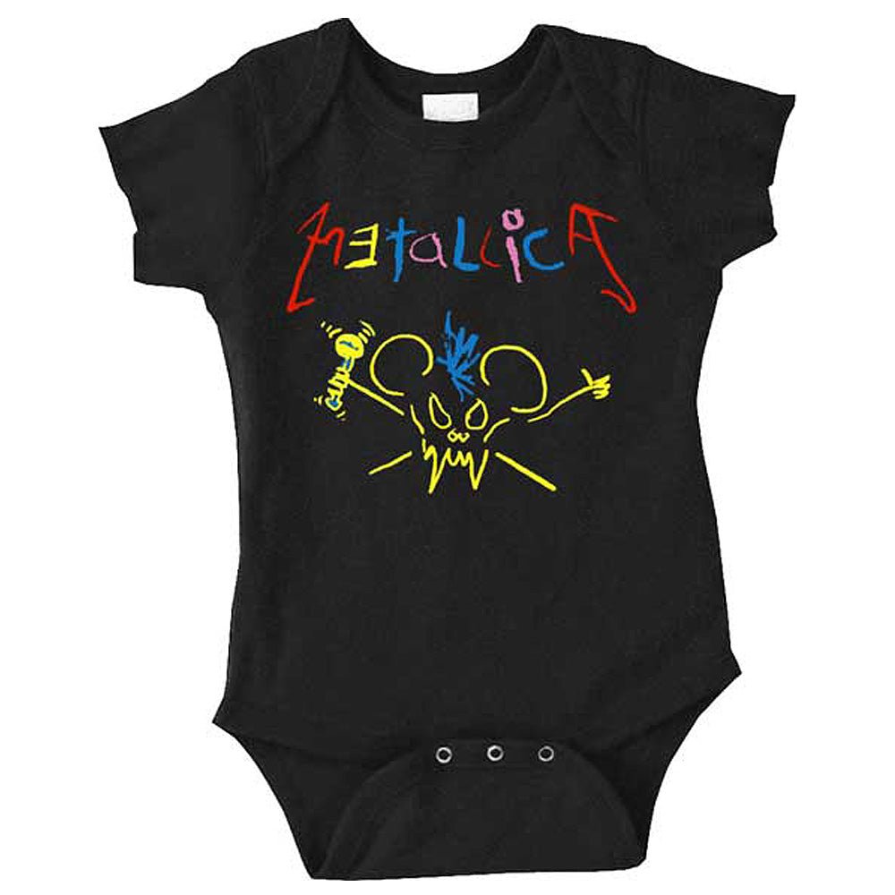 METALLICA メタリカ - MOUSE SCARY GUY / ロンパース / Tシャツ / ベビー - PGS