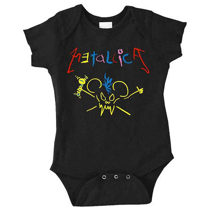 METALLICA メタリカ - MOUSE SCARY GUY / ロンパース / Tシャツ / ベビー - PGS
