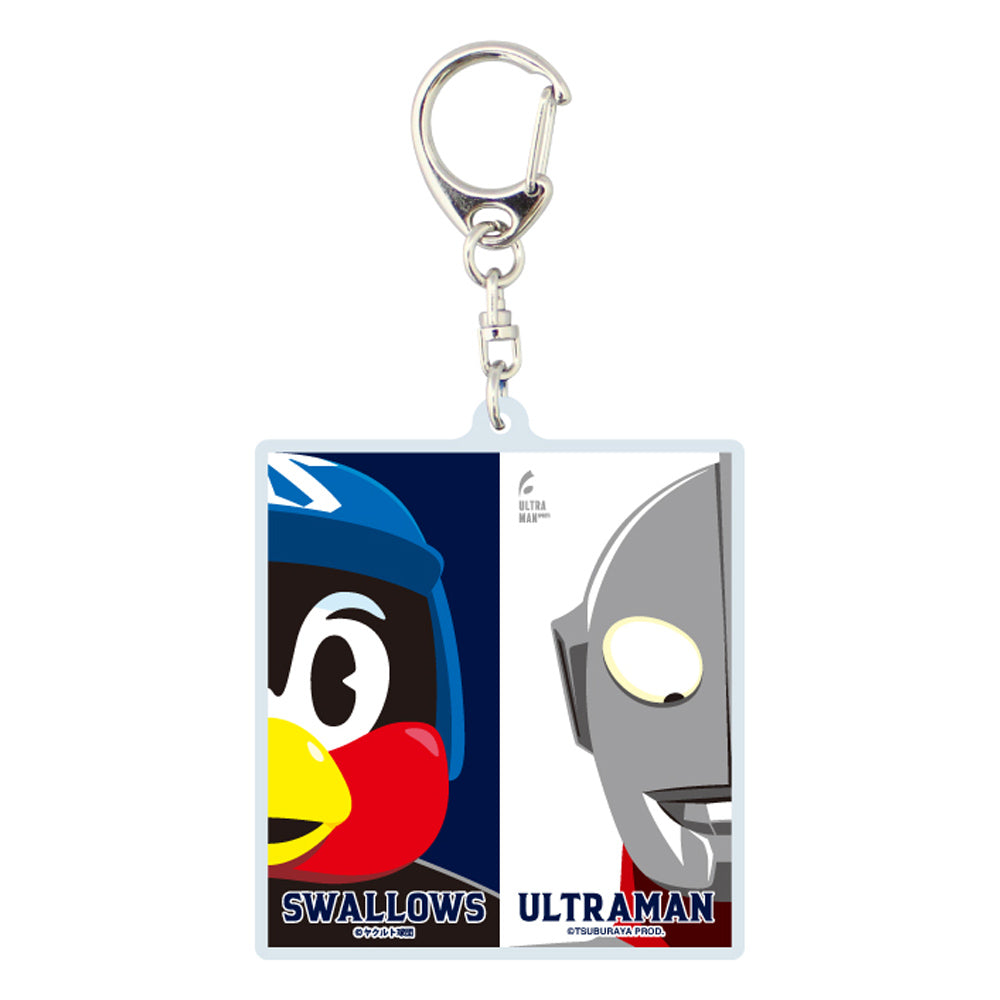 ULTRAMAN ウルトラマン - ウルトラマン2024×東京ヤクルトスワローズコラボ / コントラスト / キーホルダー 【公式 / オフィシャル】