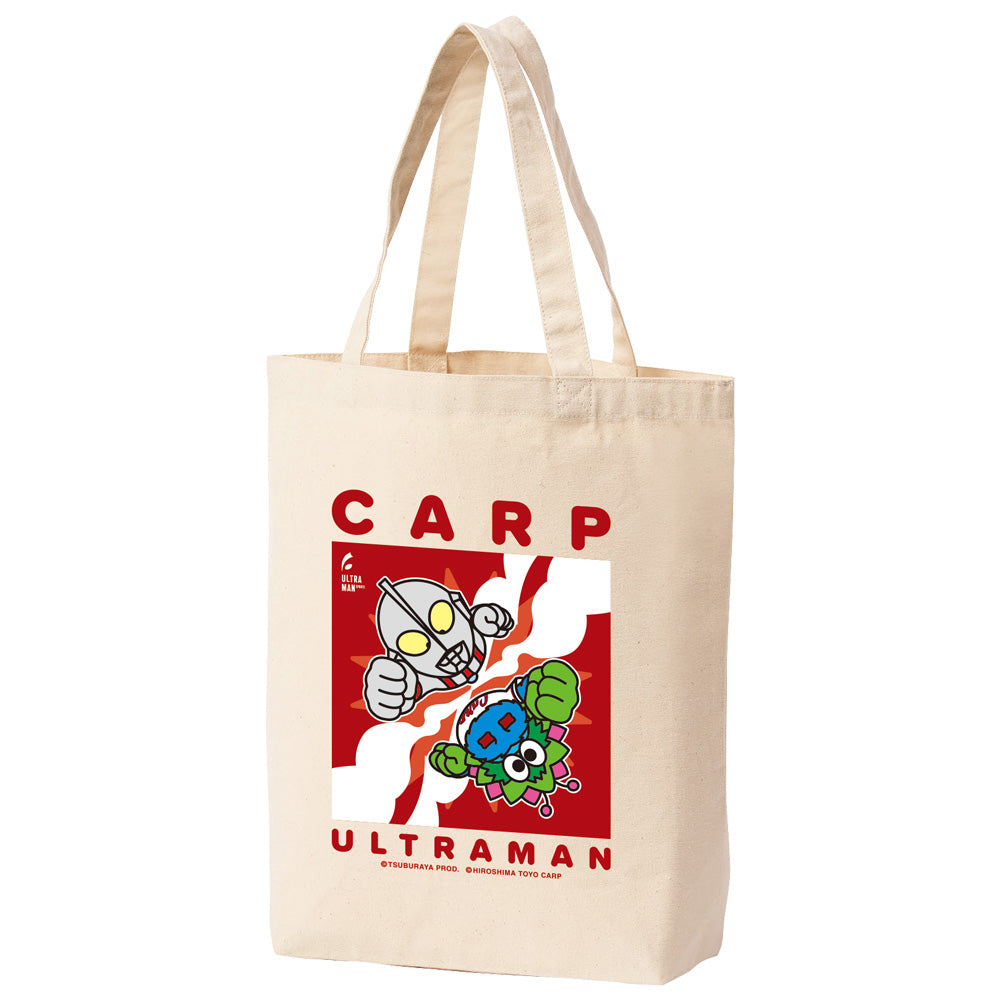 ULTRAMAN (Series 60th Anniversary) - Ultraman 2024 x Hiroshima Toyo Carp Collaboration / Deformed / Tote Bag
