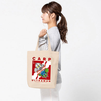 ULTRAMAN (Series 60th Anniversary) - Ultraman 2024 x Hiroshima Toyo Carp Collaboration / Deformed / Tote Bag