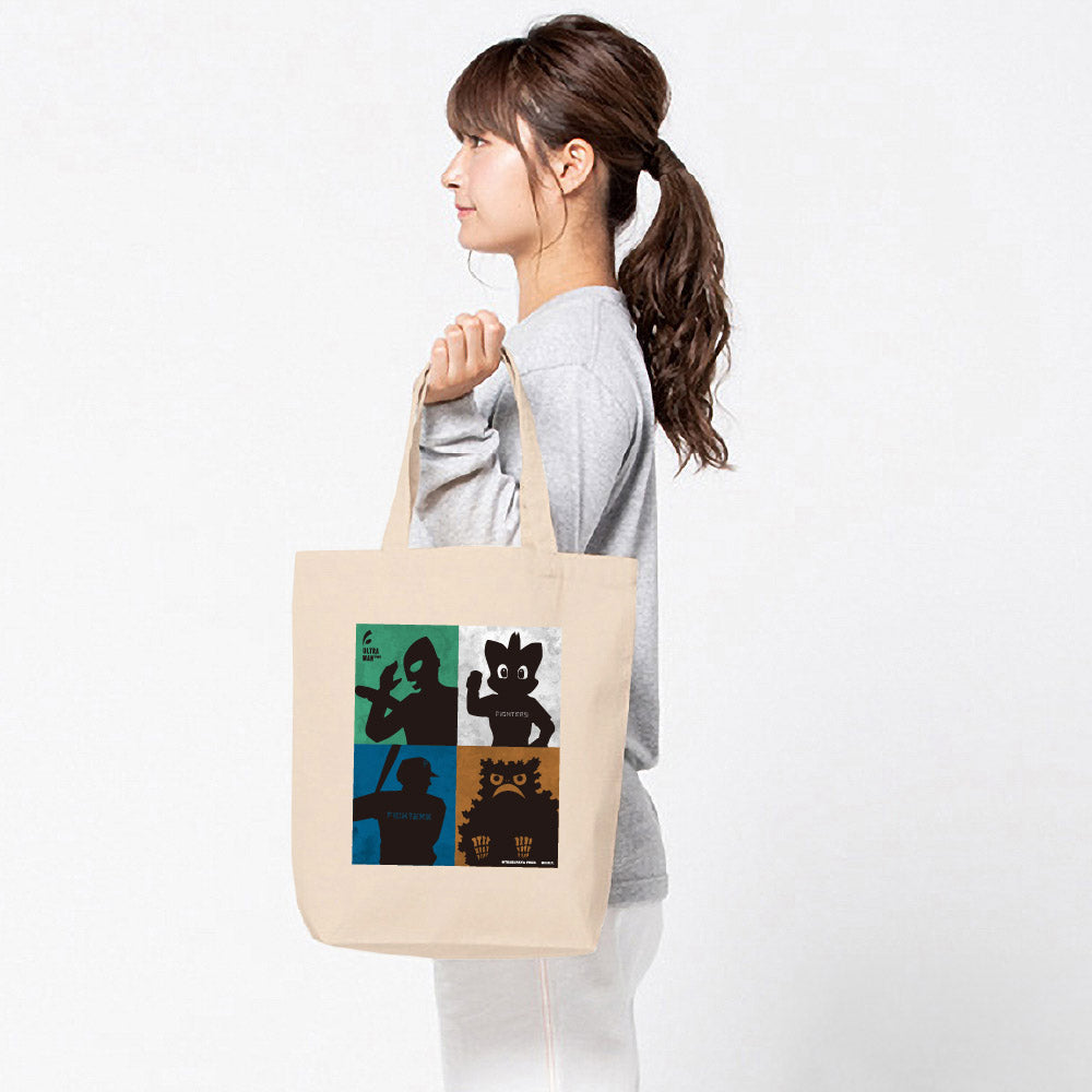ULTRAMAN (Series 60th Anniversary) - Ultraman 2024 x Hokkaido Nippon-Ham Fighters Collaboration / Shadow Art / Tote Bag