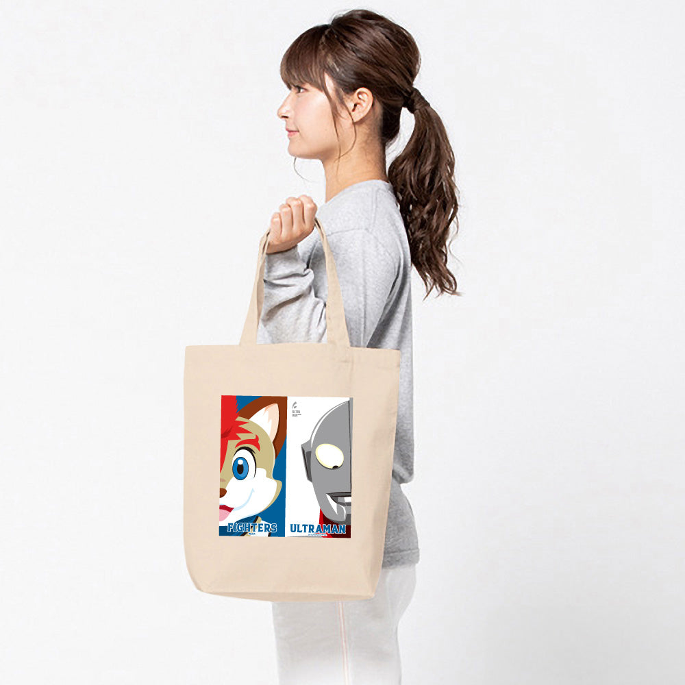 ULTRAMAN (Series 60th Anniversary) - Ultraman 2024 x Hokkaido Nippon-Ham Fighters Collaboration / Contrast / Tote Bag