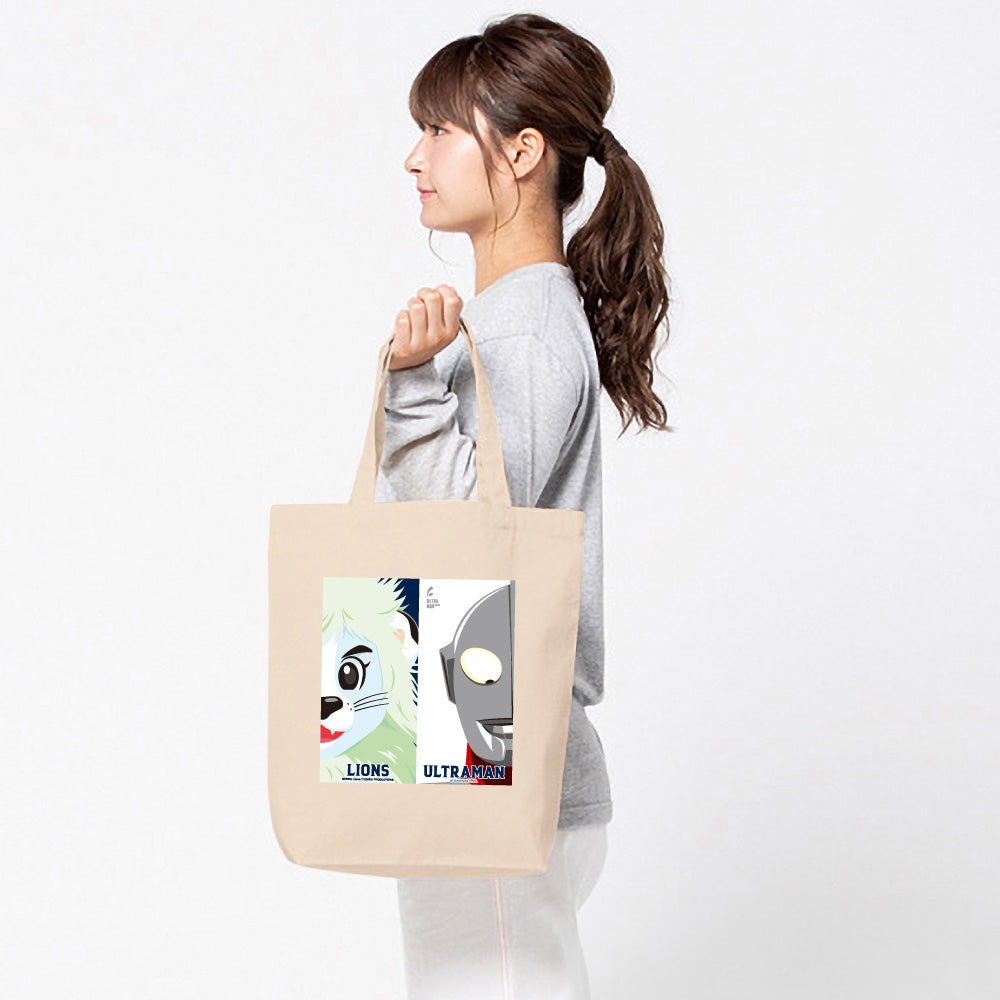 ULTRAMAN ウルトラマン (シリーズ 60周年 ) - ウルトラマン2024×埼玉西武ライオンズコラボ / コントラスト / トートバッグ - PGS