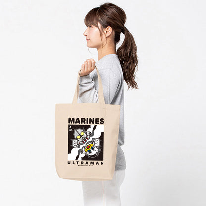 ULTRAMAN Ultraman (Series 60th Anniversary) - Ultraman 2024 x Chiba Lotte Marines Collaboration / Deformed / Tote Bag