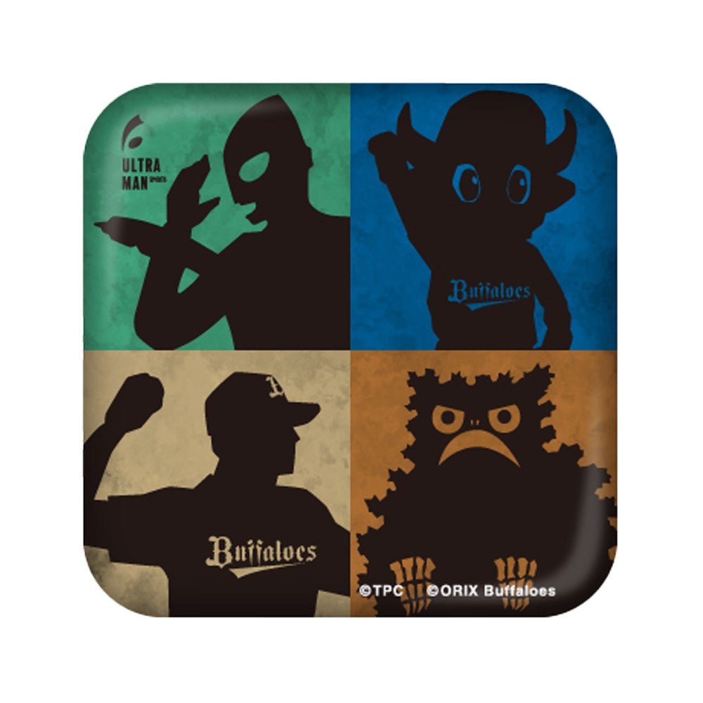 ULTRAMAN ウルトラマン (シリーズ 60周年 ) - ウルトラマン2024×オリックスバファローズコラボ / 影絵 / バッジ - PGS