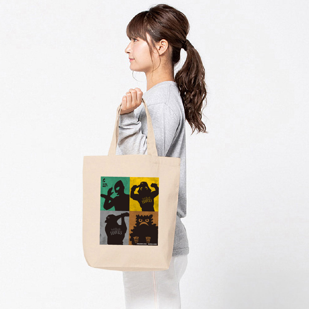 ULTRAMAN (Series 60th Anniversary) - Ultraman 2024 x Fukuoka SoftBank Hawks Collaboration / Shadow Art / Tote Bag