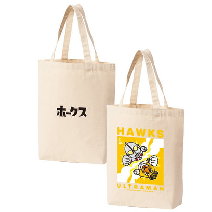 ULTRAMAN ウルトラマン (シリーズ 60周年 ) - ウルトラマン2024×福岡ソフトバンクホークスコラボ / デフォルメ / トートバッグ - PGS