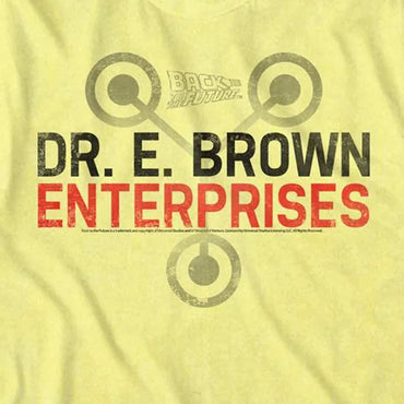BACK TO THE FUTURE バックトゥザフューチャー (劇場公開 40周年 ) - DR.E.BROWN ENTERPRISES / Tシャツ / メンズ 【公式 / オフィシャル】