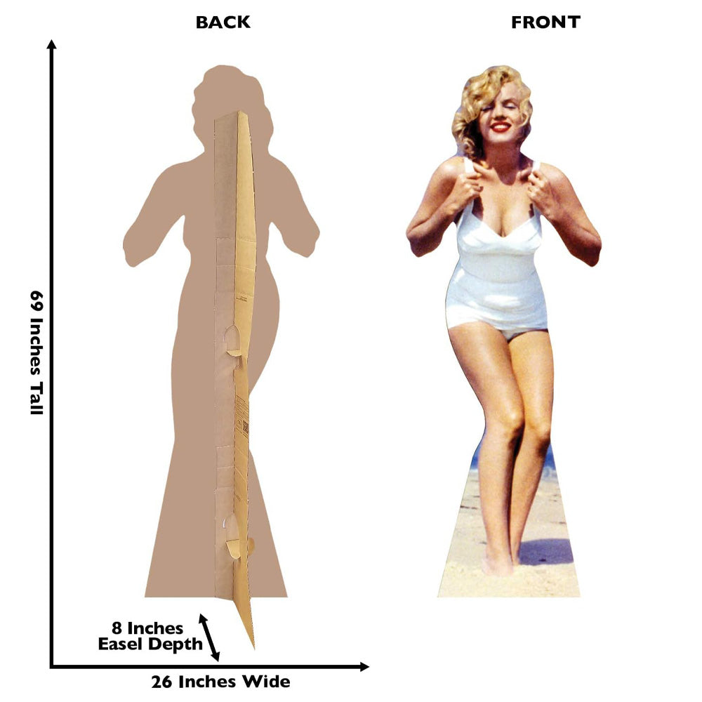 MARILYN MONROE - Marilyn White Swim Suit / Stand Up