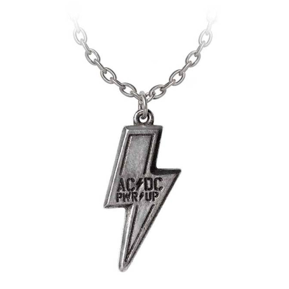 AC/DC エーシーディーシー (Back in Black 45周年 ) - PWR/UP FLASH LOGO / Alchemy（ブランド) / ネックレス 【公式 / オフィシャル】