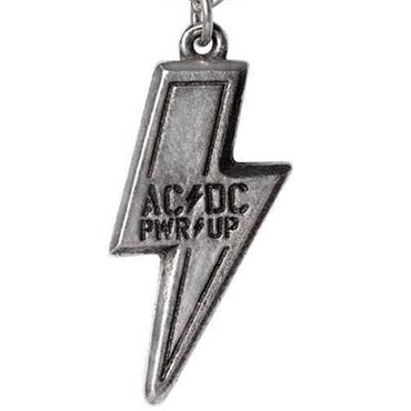 AC/DC エーシーディーシー (Back in Black 45周年 ) - PWR/UP FLASH LOGO / Alchemy（ブランド) / ネックレス 【公式 / オフィシャル】