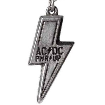 AC/DC エーシーディーシー (Back in Black 45周年 ) - PWR/UP FLASH LOGO / Alchemy（ブランド) / ネックレス 【公式 / オフィシャル】
