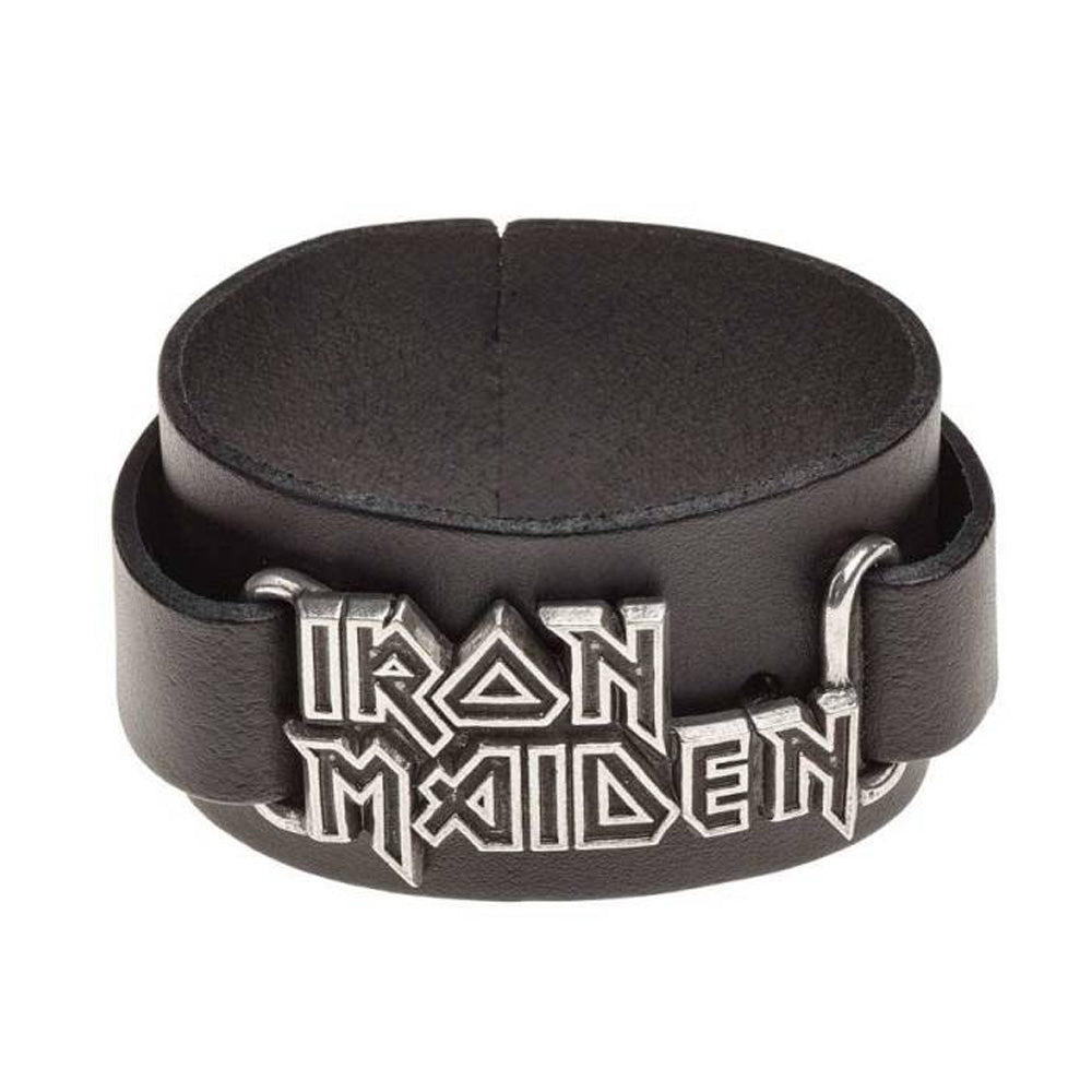 IRON MAIDEN アイアンメイデン (結成 50周年 ) - LOGO / Alchemy（ブランド) / リストバンド 【公式 / オフィシャル】
