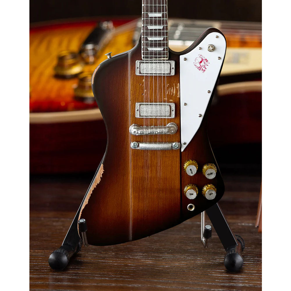 
                  
                    JOHNNY WINTER - 1963 Gibson Firebird V Sunburst / Miniature Instrument
                  
                