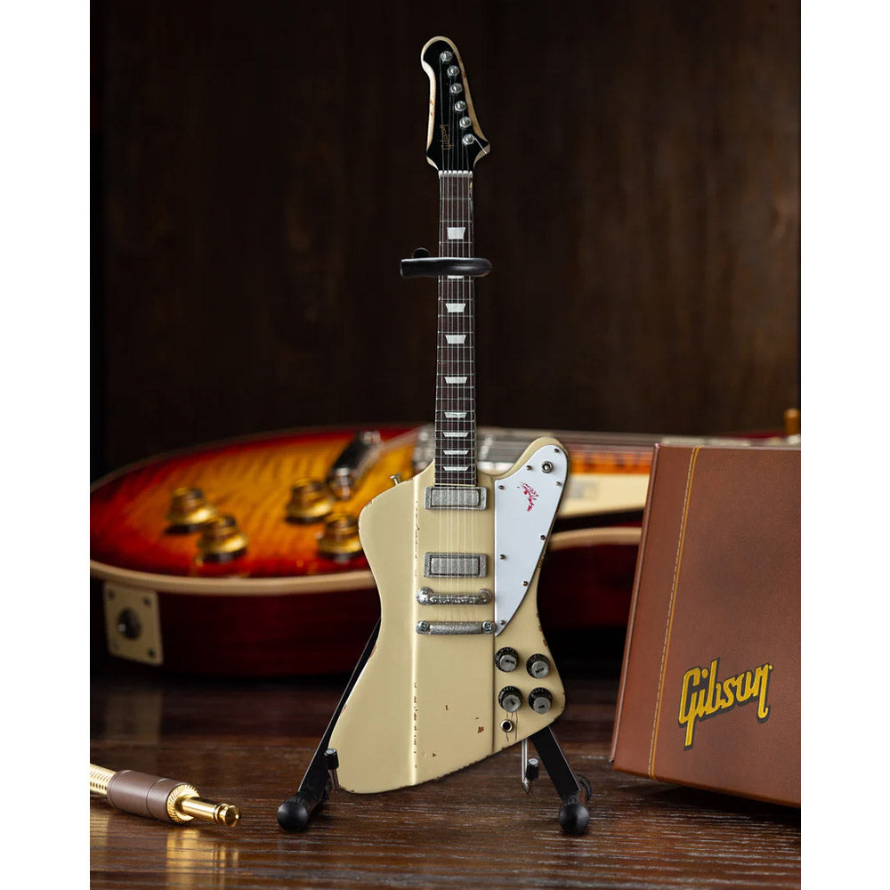 JOHNNY WINTER ジョニーウィンター - 1964 Gibson Firebird V Polaris White / ミニチュア楽器