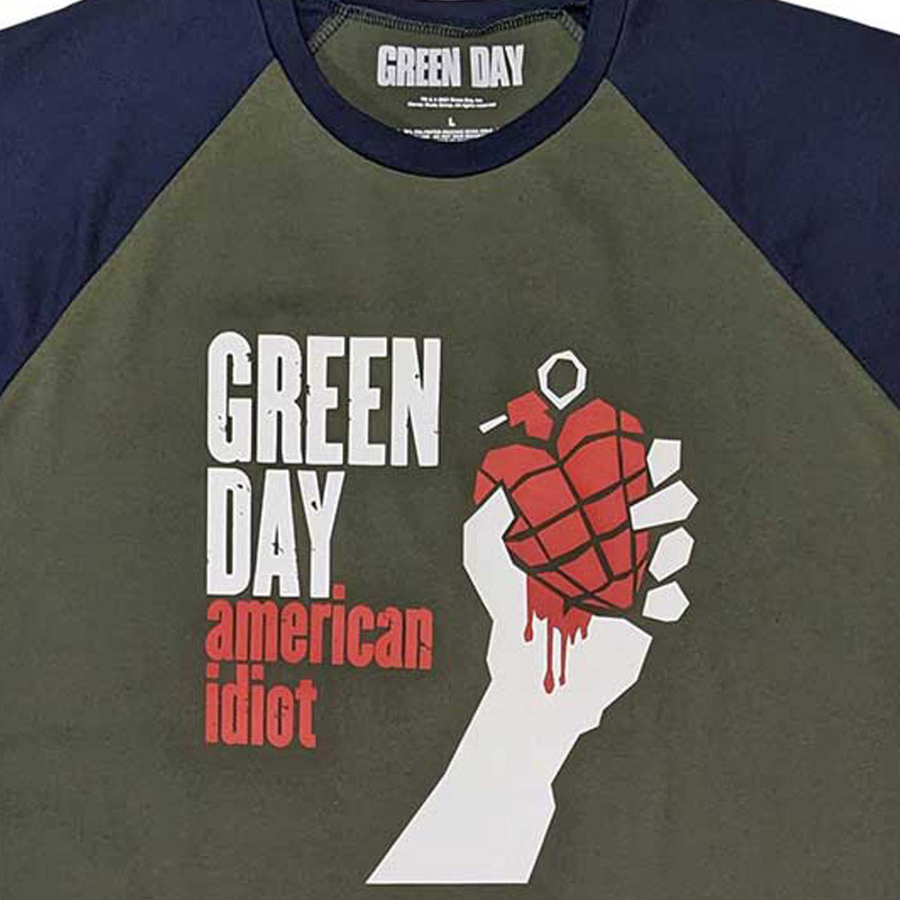 GREEN DAY グリーンデイ - American Idiot / 半袖ラグラン / Tシャツ / メンズ 【公式 / オフィシャル】