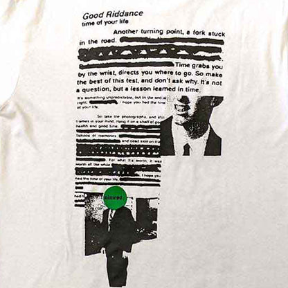 GREEN DAY - Good Riddance / Back Print / T-shirt / Men's