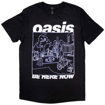 OASIS オアシス (10月 来日 記念 ) - Be Here Now Line Drawing / Tシャツ / メンズ 【公式 / オフィシャル】
