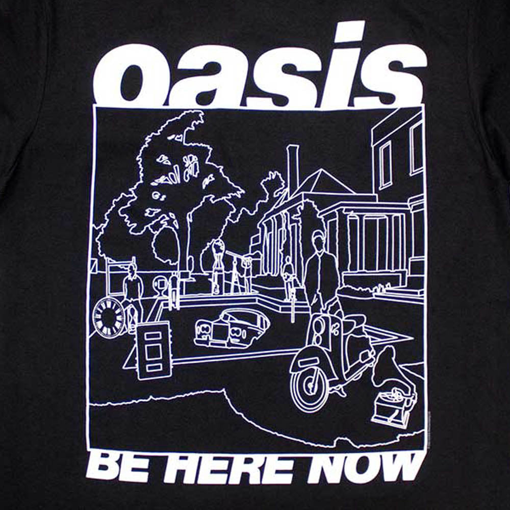 OASIS オアシス (10月 来日 記念 ) - Be Here Now Line Drawing / Tシャツ / メンズ 【公式 / オフィシャル】