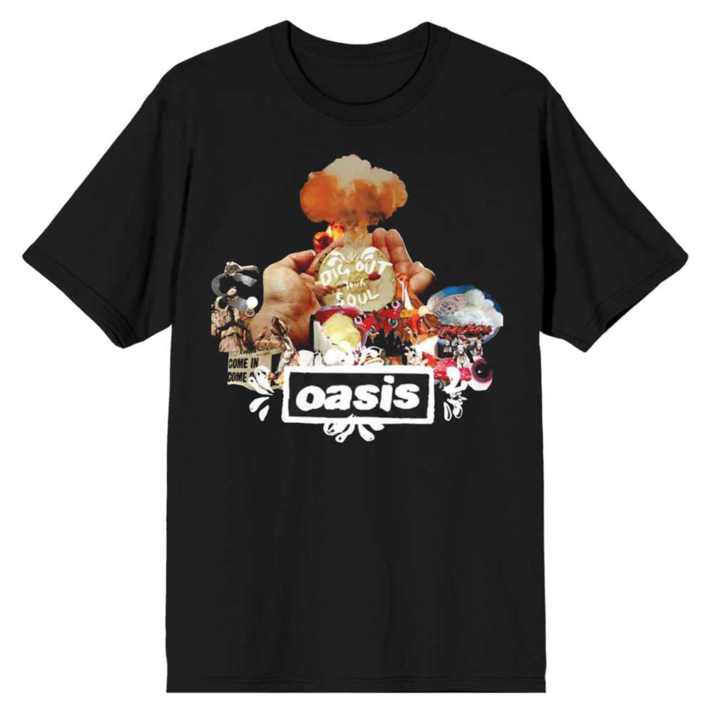 OASIS オアシス (10月 来日 記念 ) - Atomic Collage / Tシャツ / メンズ 【公式 / オフィシャル】