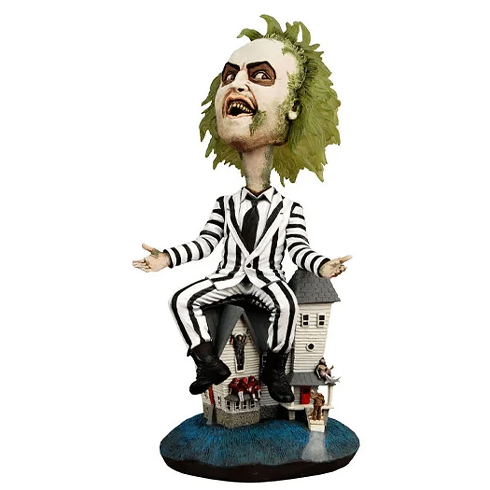 【予約商品】 BEETLEJUICE ビートルジュース - Striped Suit Head Knocker Bobblehead / フィギュア・人形 【公式 / オフィシャル】