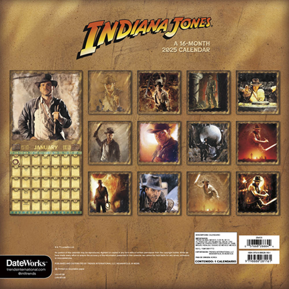 
                  
                    【廃番ラスト販売/特別価格】INDIANA JONES インディジョーンズ - CALENDAR 2025 / カレンダー・ダイアリー 【公式 / オフィシャル】
                  
                