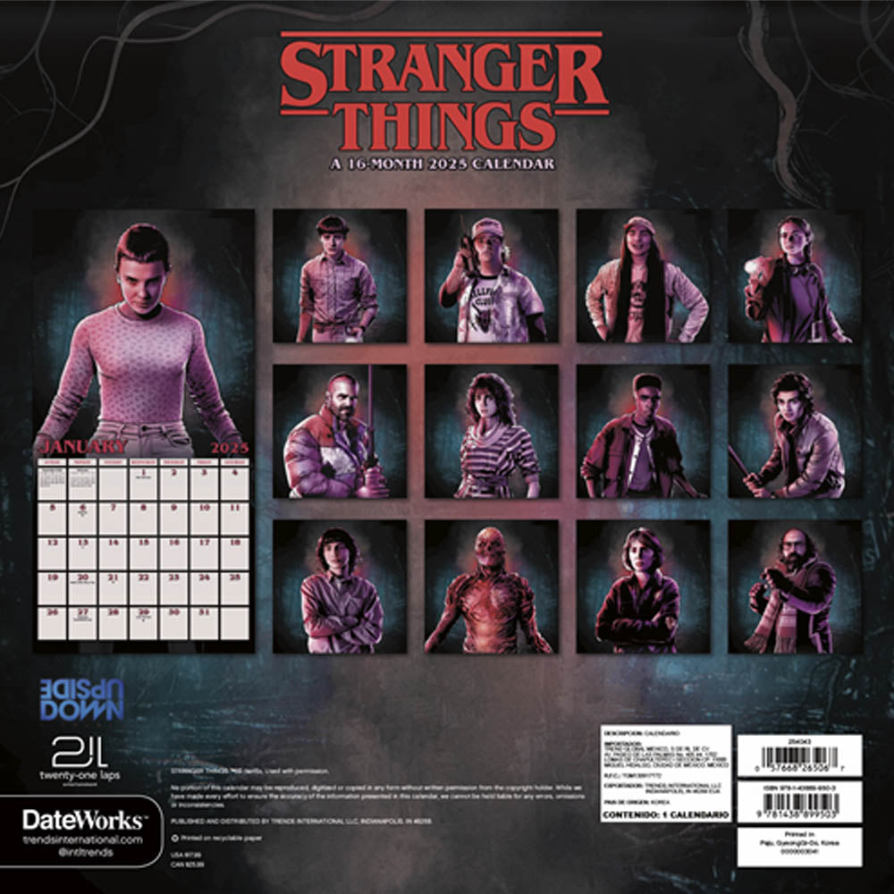 [Discontinued Last Sale/Special Price] STRANGER THINGS (Season 5 to be released in 2025) - CALENDAR 2025 / Calendar/Diary