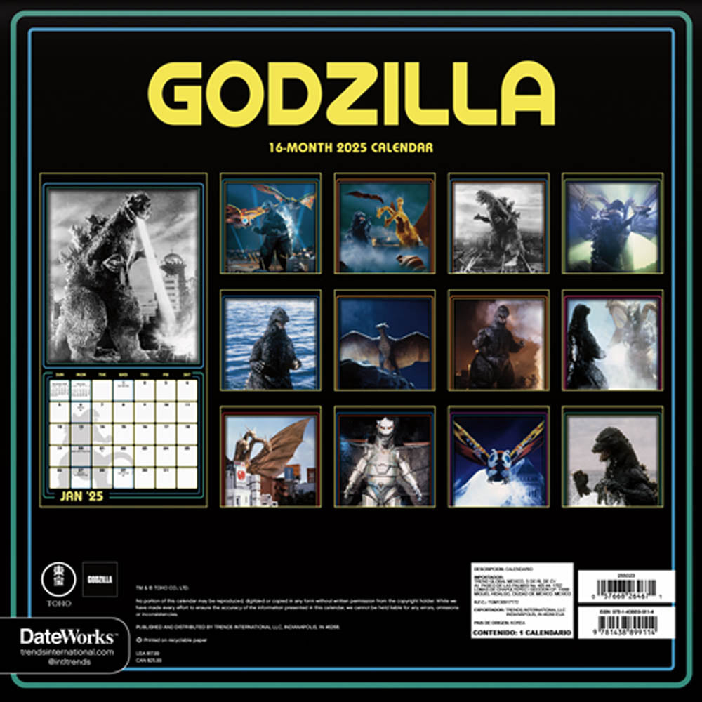 
                  
                    【廃番ラスト販売/特別価格】GODZILLA ゴジラ - 1954 / 2025 CALENDAR / カレンダー・ダイアリー 【公式 / オフィシャル】
                  
                
