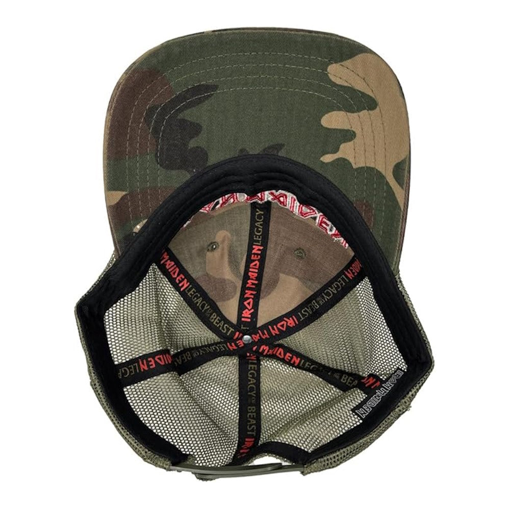 IRON MAIDEN アイアンメイデン (結成 50周年 ) - Camo / Trucker cap / キャップ / メンズ