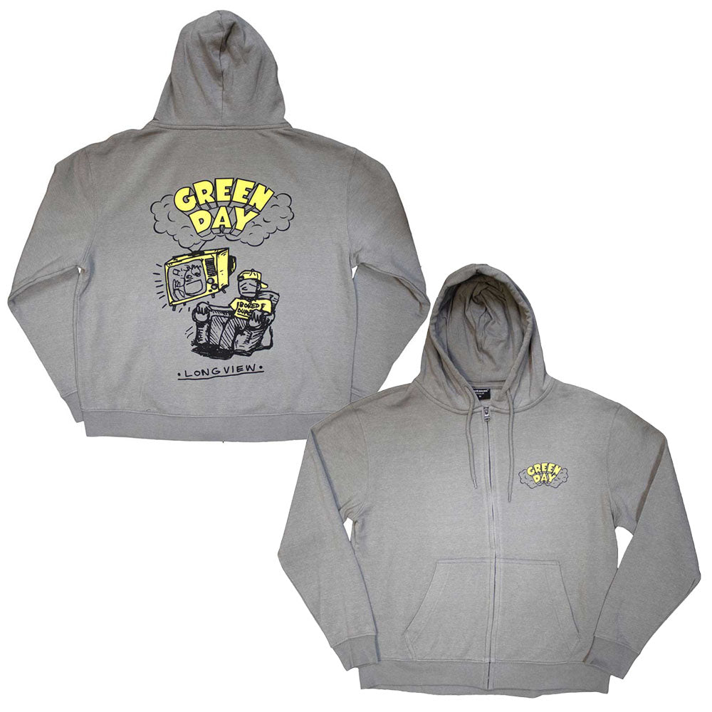 GREEN DAY - (来日 30周年 ) - Longview Doodle / バックプリントあり / ジップ