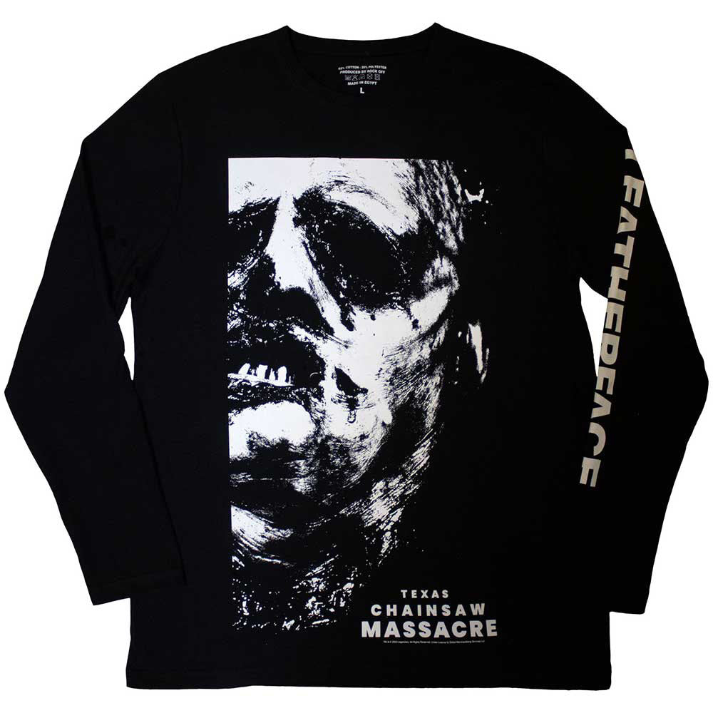 TEXAS CHAINSAW MASSACRE 悪魔のいけにえ - Leather Face / バックプリントあり / 長袖 / アームプリントあり / Tシャツ / メンズ