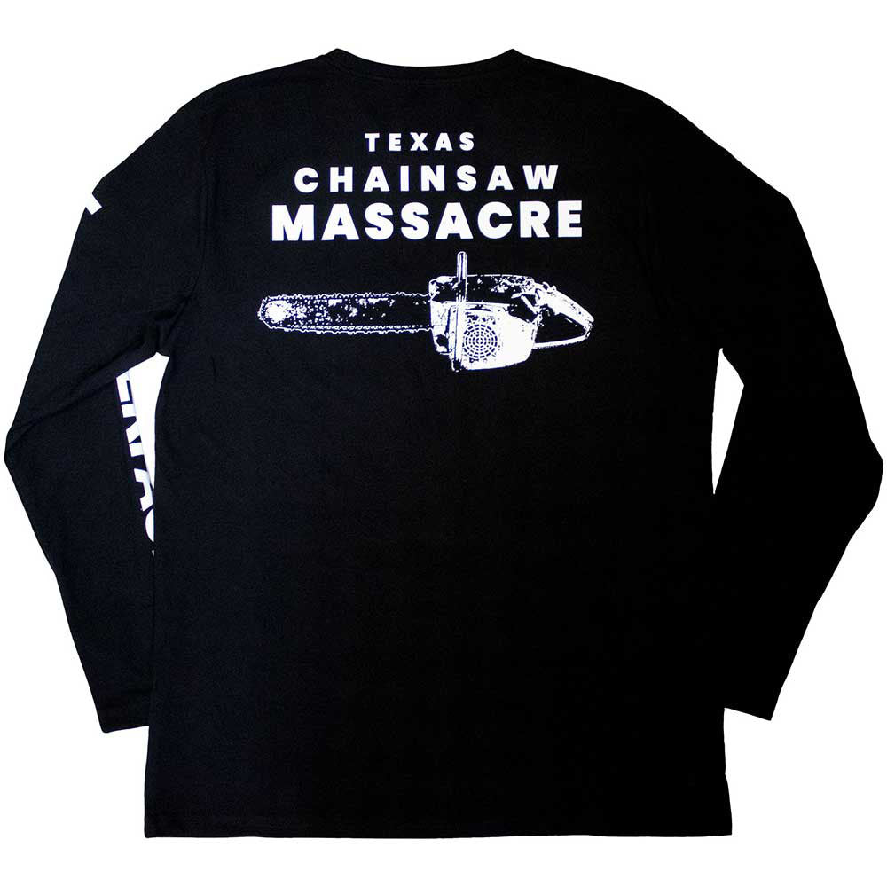 TEXAS CHAINSAW MASSACRE 悪魔のいけにえ - Leather Face / バックプリントあり / 長袖 / アームプリントあり / Tシャツ / メンズ