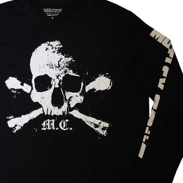 MOTLEY CRUE モトリークルー (来日 40周年 ) - Orbit Skull / 長袖 / アームプリントあり / Tシャツ / メンズ