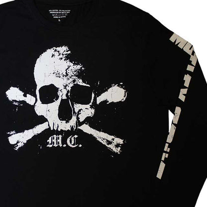MOTLEY CRUE モトリークルー (結成 45周年 ) - Orbit Skull / 長袖 / アームプリントあり / Tシャツ / メンズ